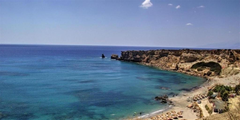 Ferienwohnung Emmanuela House With Garden & Sea View - Triopetra Exterior foto