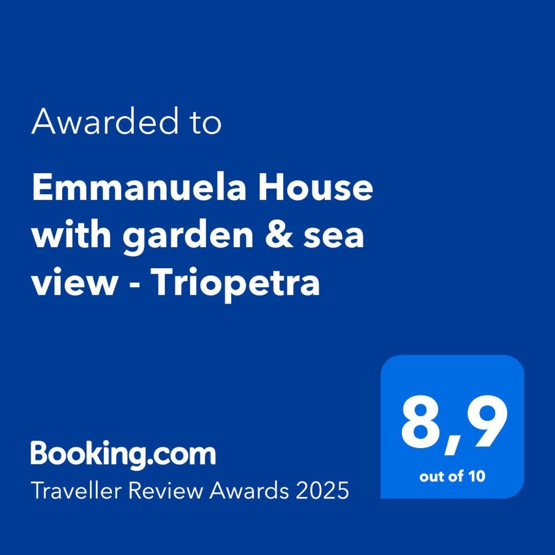 Ferienwohnung Emmanuela House With Garden & Sea View - Triopetra Exterior foto